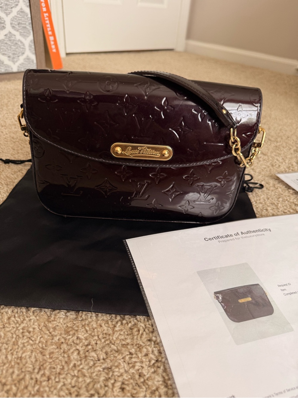 Louis Vuitton Vernis Amarante Shoulder Bag